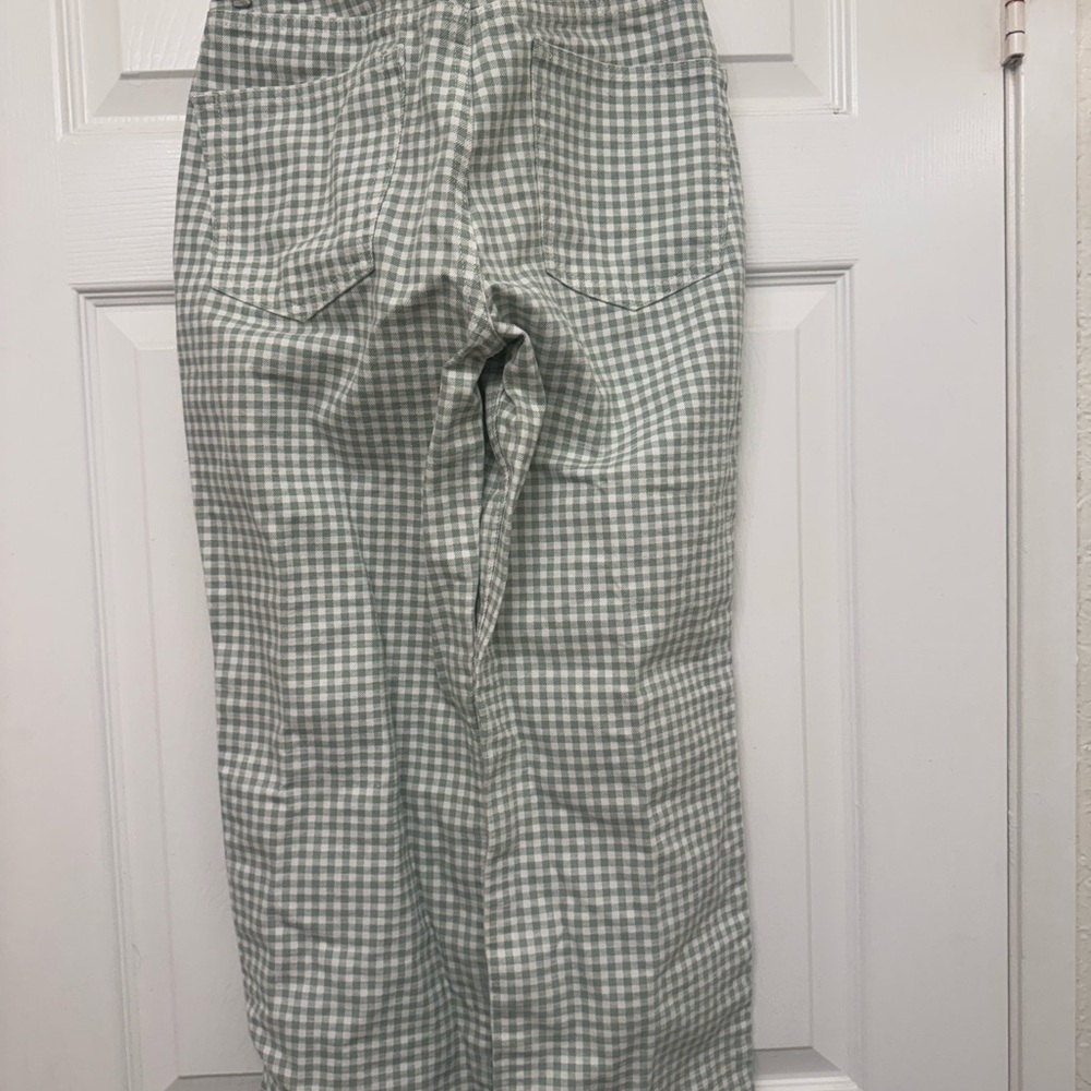 ASOS Design Mint Checkered Trousers